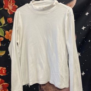 Long sleeve white turtle neck